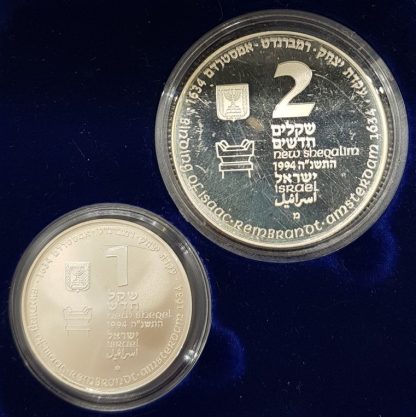 סט מטבעות "Biblical Art" משנת 1994, כסף 0.925 במצב PROOF & BU