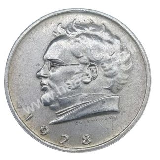 2 שילינג 1928 מכסף 0.640, אוסטריה - מאה שנה למותו של פרנץ שוברט