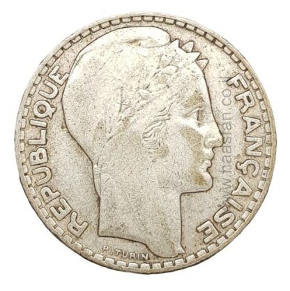 10 פראנק 1933, צרפת - כסף 0.680
