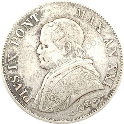 1 לירה 1866 מכסף 0.835, וותיקן