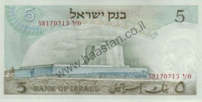 4 שטרות 5 לירות 1968 (איינשטיין), ישראל עם מספרים עוקבים - UNC