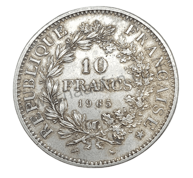 10 פראנק 1965, צרפת - כסף 0.900 10 פראנק 1965, צרפת - כסף 0.900