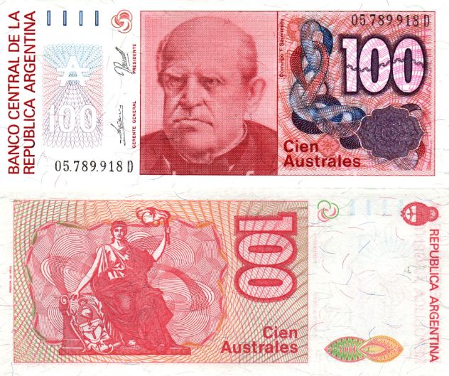 1000 אסטרל 1985, ארגנטינה - UNC 1000 אסטרל 1985, ארגנטינה - UNC