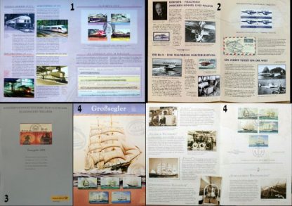 ספרים + דפים מיוחדים עם בולי דואר מקוריים גרמניים