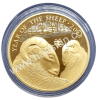 2 פאונד 2015 - "שנת הכבשים" כסף 999 מצופה זהב 999 במצב PROOF כמות הטבעה: 4,888 יחידות בלבד