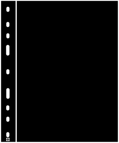 דפי הפרדה שחורים מפלסטיק עבור אלבומים מסדרת OPTIMA - חבילה של 10