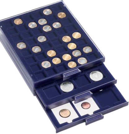 מגש SMART עם 12 משבצות עבור אחסון ותצוגת מטבעות בקוטר של עד 50 מ"מ