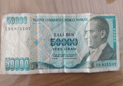 50,000 לירה טורקית