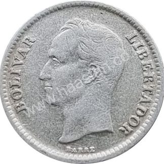 25 סנטימוס 1954, ונצואלה - כסף 0.835