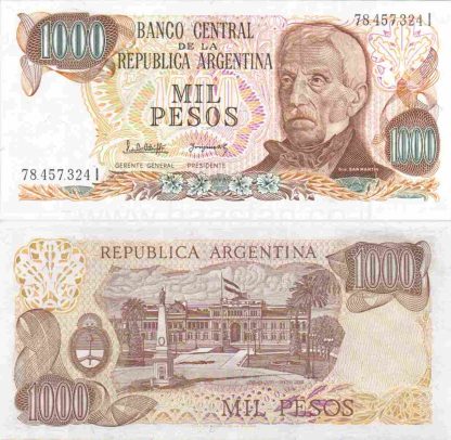 1000 פסו 1982, ארגנטינה - UNC
