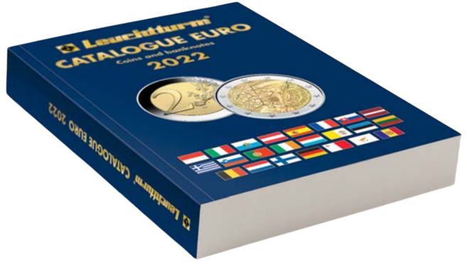 קטלוג מטבעות ושטרות אירו 2022 - למעלה מ-800 עמודים בצבע