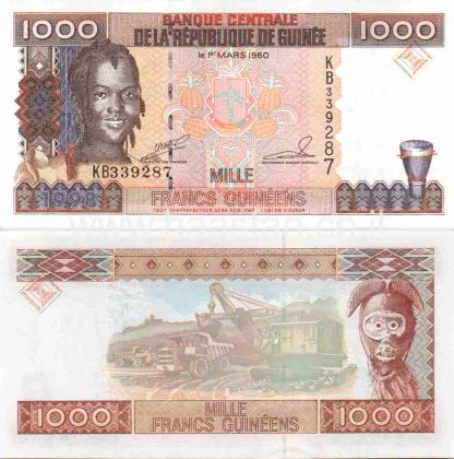 1000 פראנק 1998, גינאה - UNC