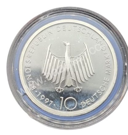 10 מארק 1997 מכסף 0.625, גרמניה - מאה שנה למנוע דיזל (AU/UNC)