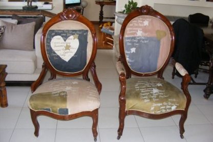 זוג כורסאות ויקטוריאניות 1860-1880
