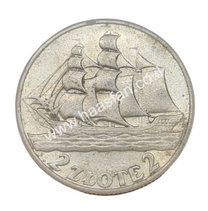 2 זלוטי 1936 פולין, כסף 0.750