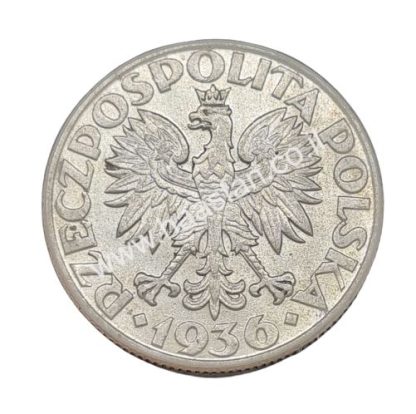 2 זלוטי 1936 פולין, כסף 0.750