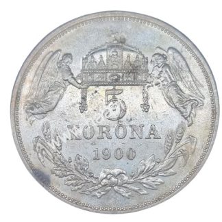 5 קורונה 1900, אוסטריה-הונגריה, כסף 0.900