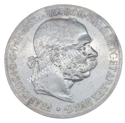 5 קורונה 1907, אוסטריה-הונגריה - כסף 0.900