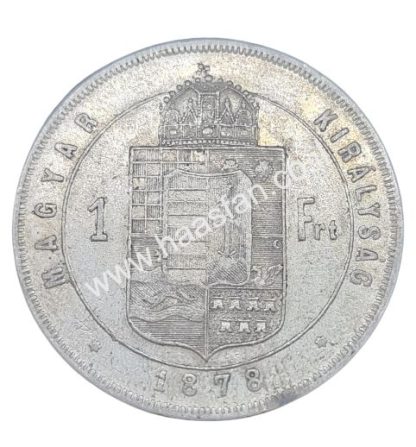 1 פורינט 1878 מכסף 0.900, הונגריה
