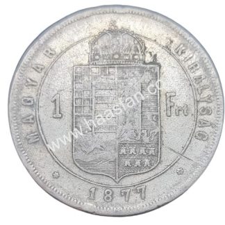 1 פורינט 1877 מכסף 0.900, הונגריה
