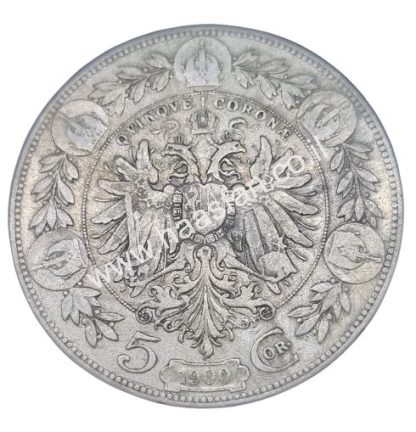 5 קורונה 1900, אוסטריה-הונגריה - כסף 0.900