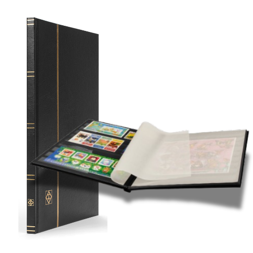 אלבום בולים "BASIC" עם כריכה קשיחה – 8 דפים (16 עמודים) תוצרת Leuchtturm, גרמניה – צבע שחור אלבום בולים "BASIC" עם כריכה קשיחה – 8 דפים (16 עמודים) תוצרת Leuchtturm, גרמניה – צבע שחור