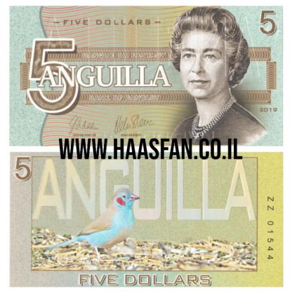 5 דולר 2019, אנגווילה - שטר פנטזיה (פולימר)
