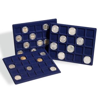 מגש עם 12 משבצות עבור אחסון ותצוגת מטבעות בקוטר של עד 48 מ"מ - מתאים למזוודות CARGO S